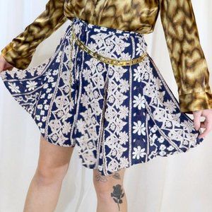 Cotton Ginny Patterned Lightweight Skirt